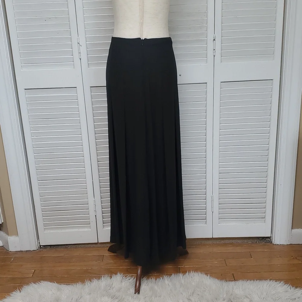 Eileen Fisher Silk Peated Maxi Skirt Size L - Picture 6 of 8